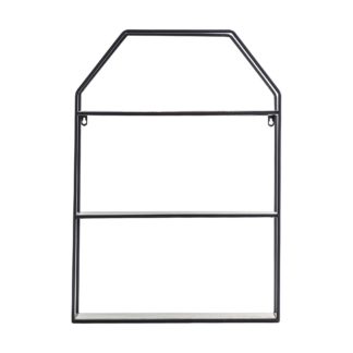 An Image of Ness Black Shelving Unit Black