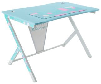 An Image of X Rocker Arteon Gaming Desk - Bubblegum Edition