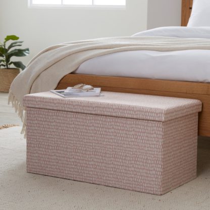 An Image of Foldable Storage Ottoman Black