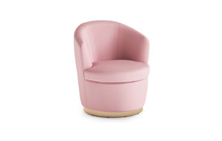 An Image of M&S Clara Brass Swivel Armchair