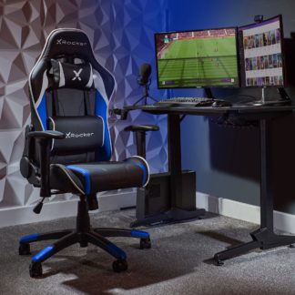 An Image of X Rocker Agility Junior Esports Gaming Chair Blue