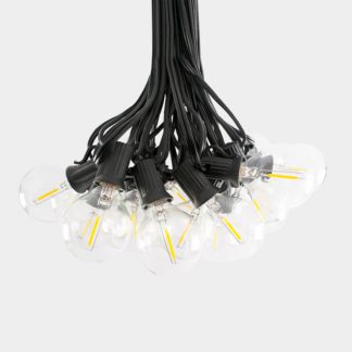 An Image of Falmouth USB Solar Festoon Lights (set of 25 glass bulbs)