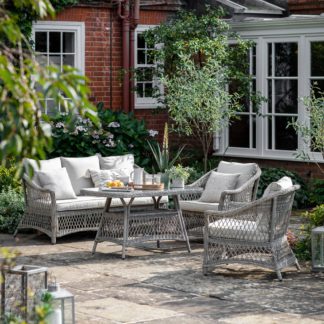 An Image of Corte Country Sofa Set Grey