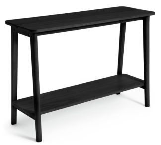 An Image of Habitat Nel Console Table - Black