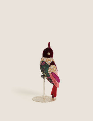 An Image of M&S Patchwork Bird Decoration