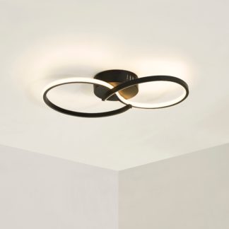 An Image of Infinity LED Ceiling Fitting Black