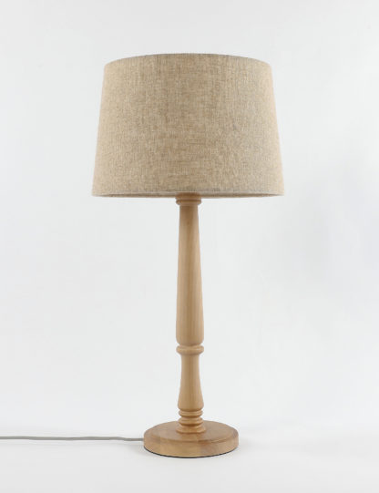 An Image of M&S Wooden Table Lamp