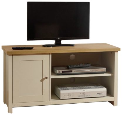 An Image of Lancaster 1 Door TV Unit - Cream