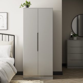 An Image of Larson Double Wardrobe Grey