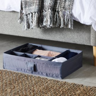 An Image of Underbed Storage Organiser Grey Grey