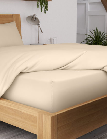 An Image of M&S Body Sensor™ Pure Cotton Extra Deep Fitted Sheet