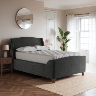 An Image of Dorma Heritage Fabric Bed Charcoal