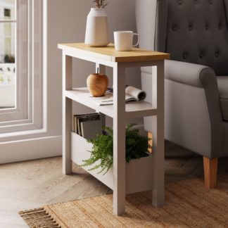 An Image of Bromley Sofa Side Table Grey Grey