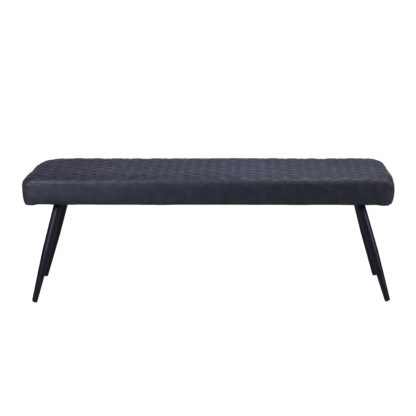 4c54caabb067e594a1ed8b6fa3de307a7d76368ff7ce70ea691a62030ad500b2.jpg An Image of Montreal PU Leather Dining Bench Black