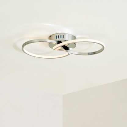 An Image of Infinity LED Ceiling Fitting Black
