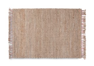 An Image of Habitat Jute Tassel Rug - Natural - 120X170cm