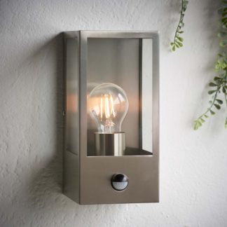 An Image of Oxford PIR Outdoor Wall Light - Stainless Steel