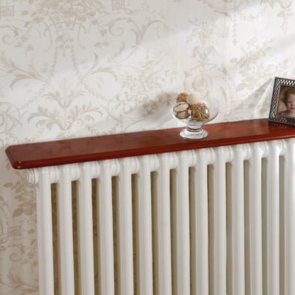 An Image of Oak Effect Radiator Shelf Brown