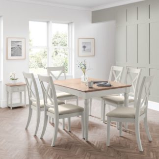 An Image of Provence Extendable Dining Table with 6 Chairs Grey