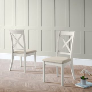 An Image of Provence Set of 2 Dining Chairs Grey