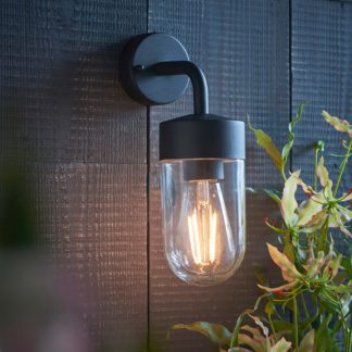An Image of North Outdoor Wall Light - Black