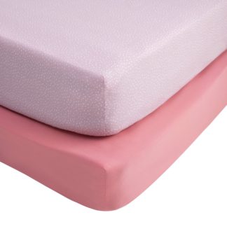 An Image of Habitat Kids Enchanted 2 Pack Fitted Sheet - Toddler