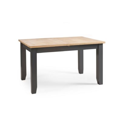 An Image of Bordeaux Extendable Dining Table Dark Grey Dark Grey