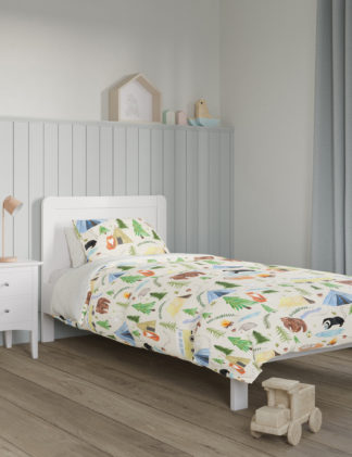 An Image of M&S Cotton Blend Woodland Bedding Set