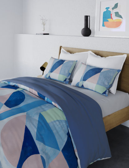 An Image of M&S Block Shape Bedding Set