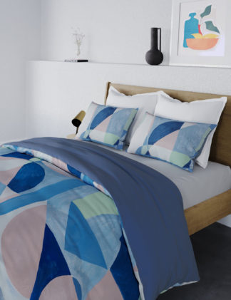 An Image of M&S Block Shape Bedding Set