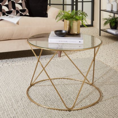 An Image of Yolanda Coffee Table Gold Gold