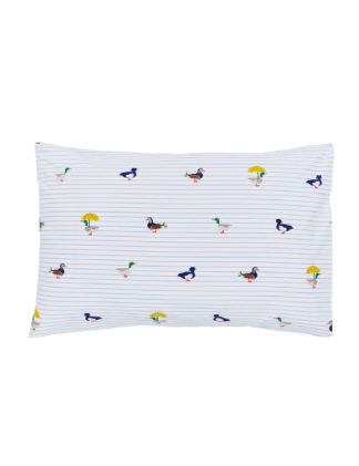 An Image of Joules 2 Pack Pure Cotton Duck March Pillowcases