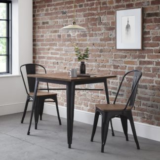 An Image of Grafton Square Dining Table Mocha Elm Mocha