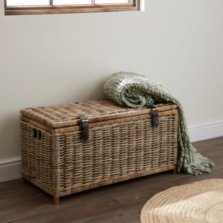 An Image of Set of 2 Churchgate Rattan Trunks Brown