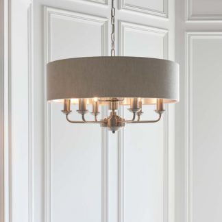 An Image of Highclere Pendant Light - 6lt Chrome