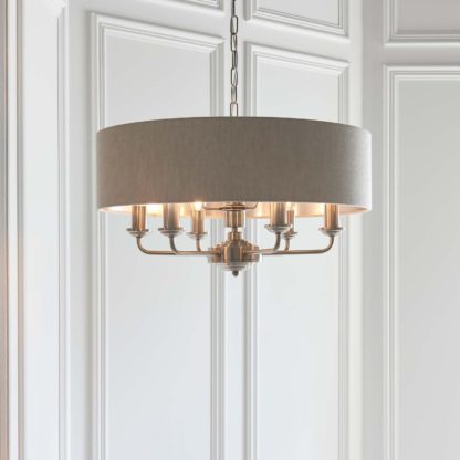 An Image of Highclere Pendant Light - 6lt Chrome