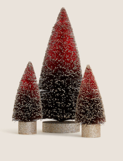 baeb5714cd8f6147561b19cf3f1f40f2d22272c60f3d9393129360435a13c510.jpg An Image of M&S 3 Pack Bristle Tree Decorations
