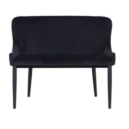 An Image of Montreal Small Dining Bench Seat Charcoal