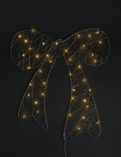c12460ef8540585d9f3d4eceaa1286913b07e1524876d1ebed2672c4b6018e4b.jpg An Image of M&S Large Light Up Bow Decoration