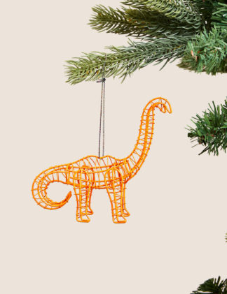 An Image of M&S Neon Wire Hanging Dinosaur Decoration