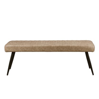 c6ff4ba8810276484b476d9b9023c10457b3b7be1d8522e4b40310a998cd1d52.jpg An Image of Montreal PU Leather Dining Bench Black