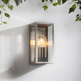 An Image of Oxford Outdoor Wall Light - Stainless Steel