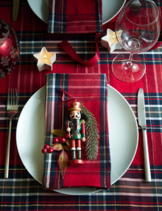 An Image of M&S Wooden Nutcracker Hanging Decoration