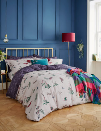 An Image of Joules Cotton Percale Midnight Beasts Bedding Set