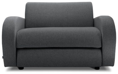 An Image of Jay-Be Retro Single Fabric Sofabed - Slate