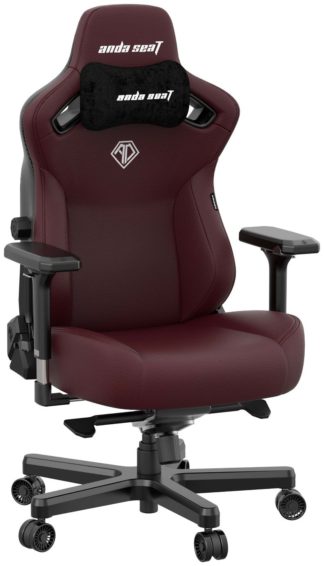 An Image of Anda Seat Kaiser PVC Ergonomic Office Gaming Chair - Maroon