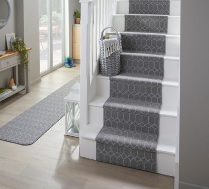 1dcd72281aadcfe7a72fb9e3d0f845e3940fa786a71da864f5c40499d3b8f117.jpg An Image of Orion Washable Stair Runner Orion Grey