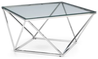 An Image of Julian Bowen Riviera Coffee Table - Clear