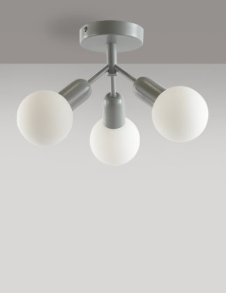 An Image of M&S Coby Flush Ceiling Light