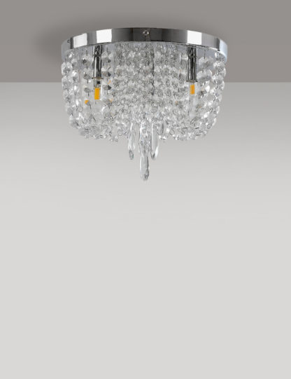 An Image of M&S Beaded Baguette Flush Ceiling Light